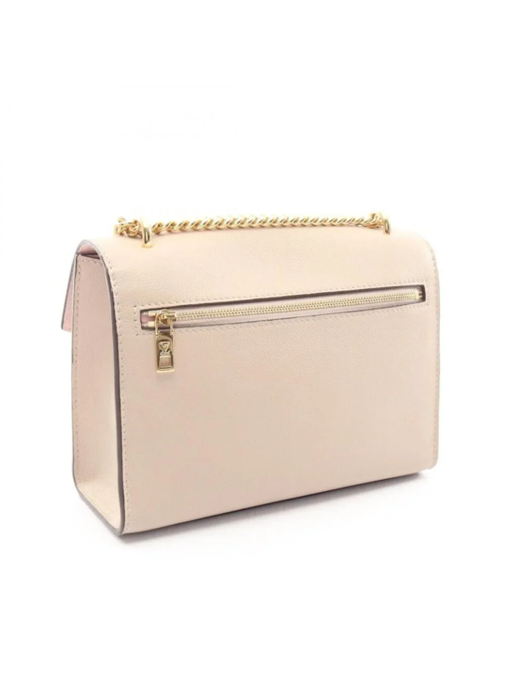 Louis Vuitton Shoulder Bag My Lockme Gray Leather Chain